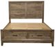Liberty Furniture Ridgecrest Cobblestone Queen Storage Panel Bed-2