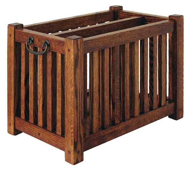 Fusion Designs Customizable Bungalow Mission Magazine Rack-0