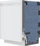 Bosch® 100 Series 24" White Front Control Built In Dishwasher-3