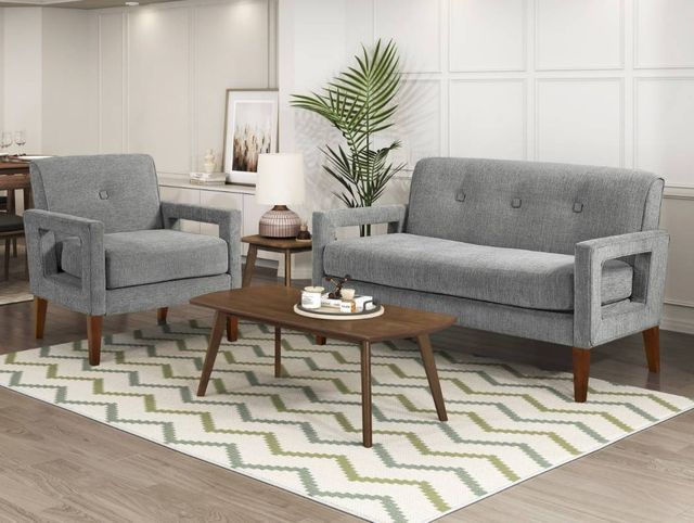 Homelegance® Belfort Gray Loveseat-1