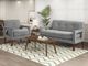 Homelegance® Belfort Gray Loveseat-1