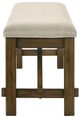 Crown Mark Broadmoor Beige/Brown Dining Bench-3