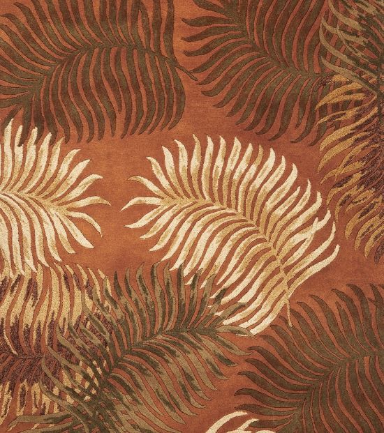 KAS Rugs Havana Rust Fern View 5'x8' Rug-1