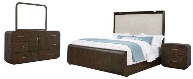 New Classic® Home Furnishings Sway 4-Piece Espresso Queen Platform Panel Bedroom Set -0