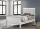 Coaster® Louis Philippe White Twin Sleigh Panel Bed-4