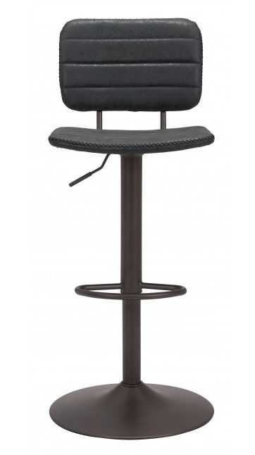 Zuo® Modern Holden Vintage Black Bar Chair-1