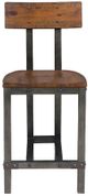 Homelegance® Holverson Gunmetal/Rustic Brown Counter Chair-2
