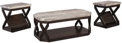 Signature Design by Ashley® Radilyn 3-Piece Grayish Brown Occasional Table Set