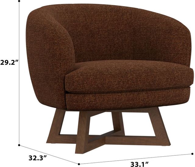 Emerald Home Moira Chili Swivel Accent Chair-2
