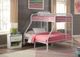 Nationwide Furniture Distributors White Twin/Full Metal Bunkbed-0