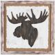 Crestview Collection Rustic Moose Silhouette Wall Art -0