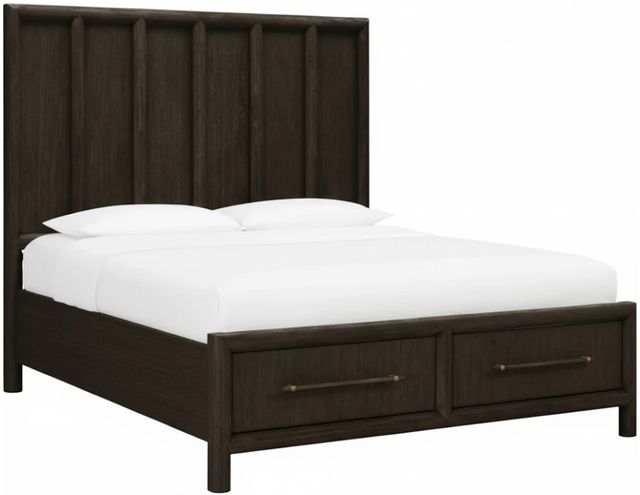 Modus Furniture Dorsey Basalt Gray Queen Storage Panel Bed-0