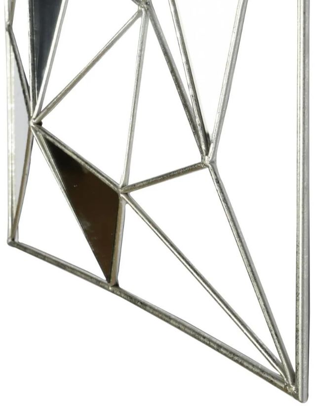 Classy Art Chrome/Stainless Steel Angled Wall Mirror-1