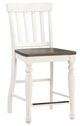 Steve Silver Co. Joanna 7-Piece Dark Oak/Ivory Counter Table Set-4