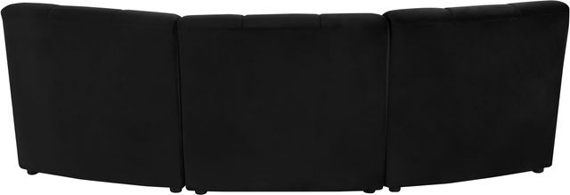 Meridian Furniture Limitless 3-Piece Black Velvet Modular Sectional-3