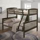 Furniture of America® Brookings Gray Twin/Full Bunk Bed-1
