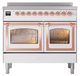 Ilve® Nostalgie II Noblesse 40'' White Pro Style Induction Range with Copper Trim-1