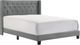 Crown Mark Makayla Gray Upholstered Full Panel Bed-0