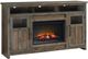 aspenhome® Finnegan Sandy Brown 66" Fireplace Console-0