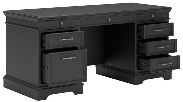 Signature Design by Ashley® Beckincreek 3-Piece Black Office Desk Set-2