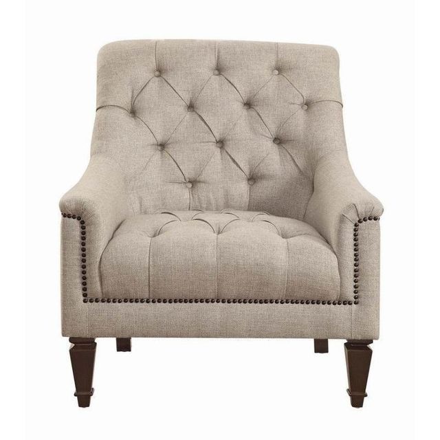 Coaster® Avonlea Grey/Brown Upholstered Chair-0