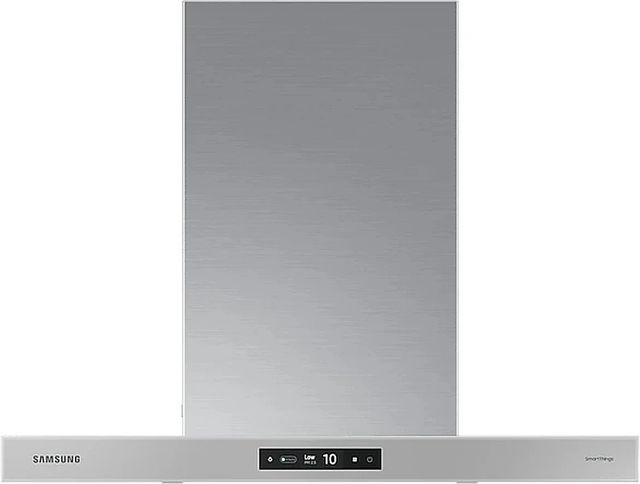 Samsung Bespoke 7 Series 30" Gray Glass Wall Mounted Range Hood-0