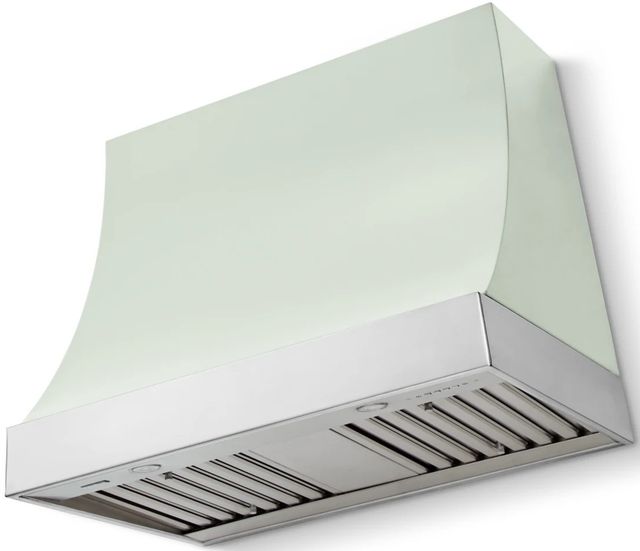 La Cornue CornuFé Marquee 36" Tapestry Range Hood with Polished Chrome Trim-0