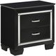 Homelegance® Allura Black Nightstand with LED-0