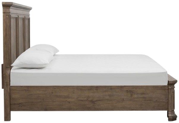 Magnussen Home® Adler Court Florentine Walnut King Panel Storage Bed-3