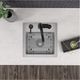 Elkay Crosstown® Polished Satin 15" 3-Hole Single Bowl Dual Mount Bar Sink Kit-3