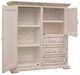 International Furniture Direct Terra White Gentleman's Chest-1