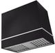 AGA Loge 48" Matte Black Wall Mounted Range Hood with Polished Chrome Trim-0
