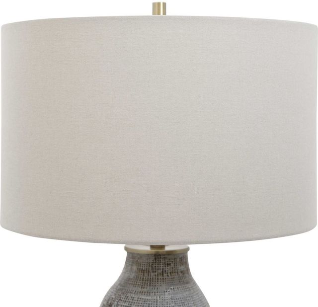 Uttermost® Monacan Gray Textured Table Lamp-3