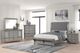 Bernards Hartford Gray Upholstered Queen Sleigh Bed-2