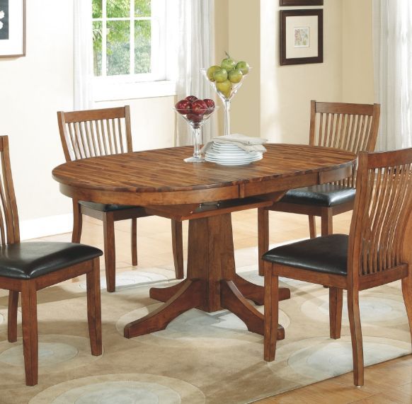 Winners Only® Broadway Brown Round Dining Table-2