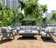 Homecrest™ Outdoor Living Customizable Ava Cushion Fabric/Plastic Outdoor Sofa-1