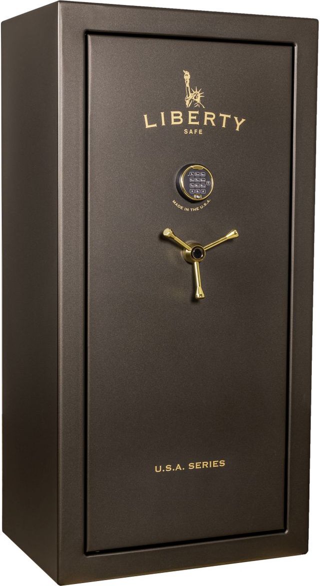Liberty Safe USA Series Bronze Textured 30 Electronic Gun Safe-0