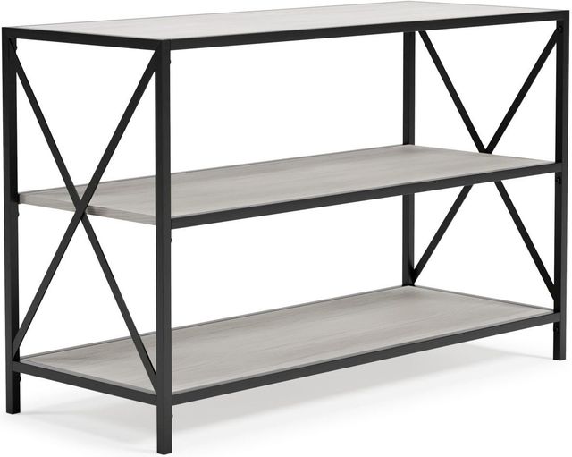 Signature Design by Ashley® Bayflynn Gunmetal/Whitewash Bookcase-0