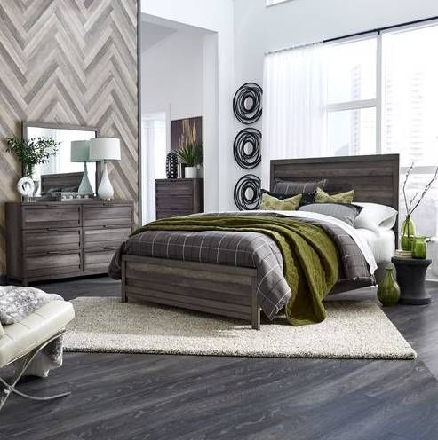Liberty Furniture Tanners Creek 4-Piece Greystone Panel Bedroom Set-0