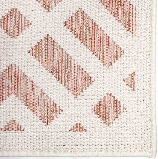 Orian Knitweave Sadler Natural Honeycomb 5'x8' Area Rug-1