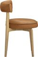 TOV Furniture Nikita Brown/Natural Vegan Leather Dining Chair-4