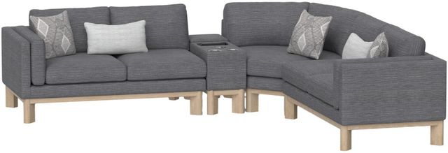 Emerald Home Maeve 4-Piece Gray Console Sectional-0