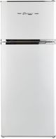 Réfrigérateur à congélateur supérieur de 27 po à profondeur comptoir Unique® Classic Retro de 14.0 pi³ - Blanc guimauve-0