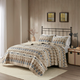 Olliix by Woolrich Montana Tan King/California King Printed Cotton Oversized Quilt Mini Set-4