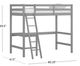 HH2 Home Caspian Gray Twin Youth Loft Bed with Ladder-2