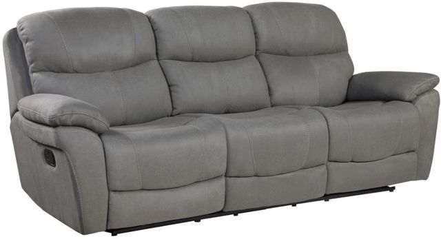 Homelegance® Longvale Gray Reclining Sofa-0