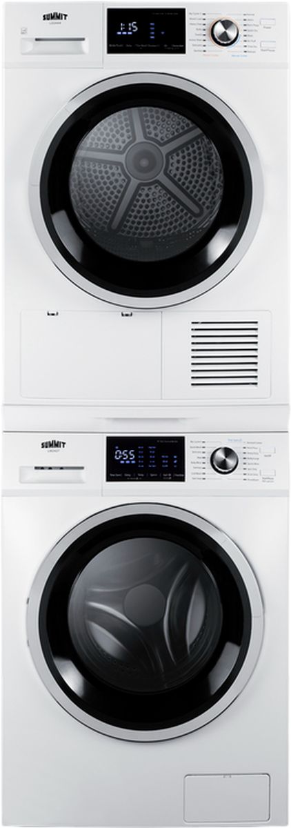 Summit® 7.1 Cu. Ft. White Washer/Heat Pump Dryer Combination