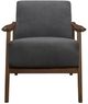 Homelegance® Carlson Dark Gray/Dark Walnut Accent Chair-1