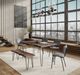 Jofran Inc. Nature's Edge Slate 60" Dining Table with Black Base-1