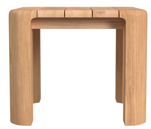 Sunset West Natural Teak Outdoor End Table-2